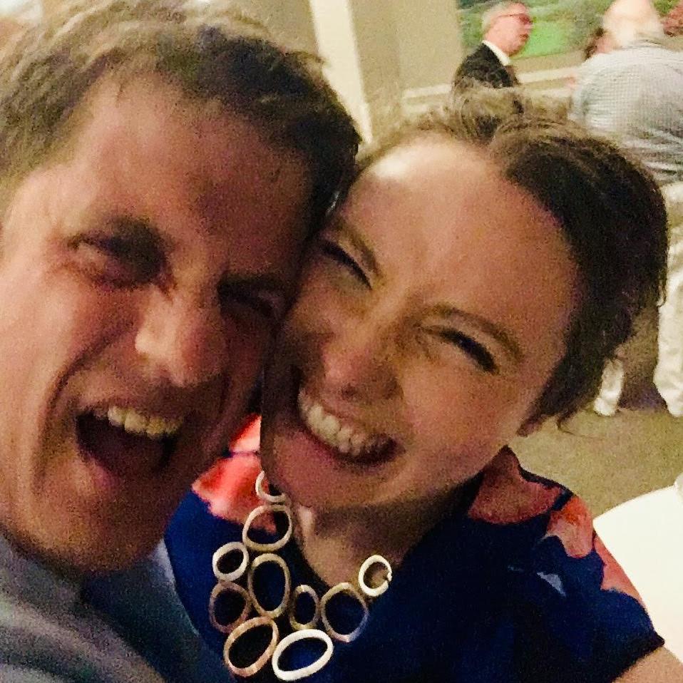Though we don't remember taking this selfie, we would like to show you all our goofy side. Courtesy of the wedding of Mike and Katherine Hecimovich. We think we took it right before we left that night