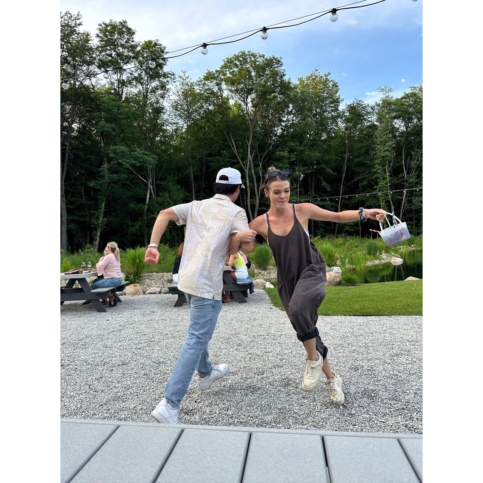 Always dancing