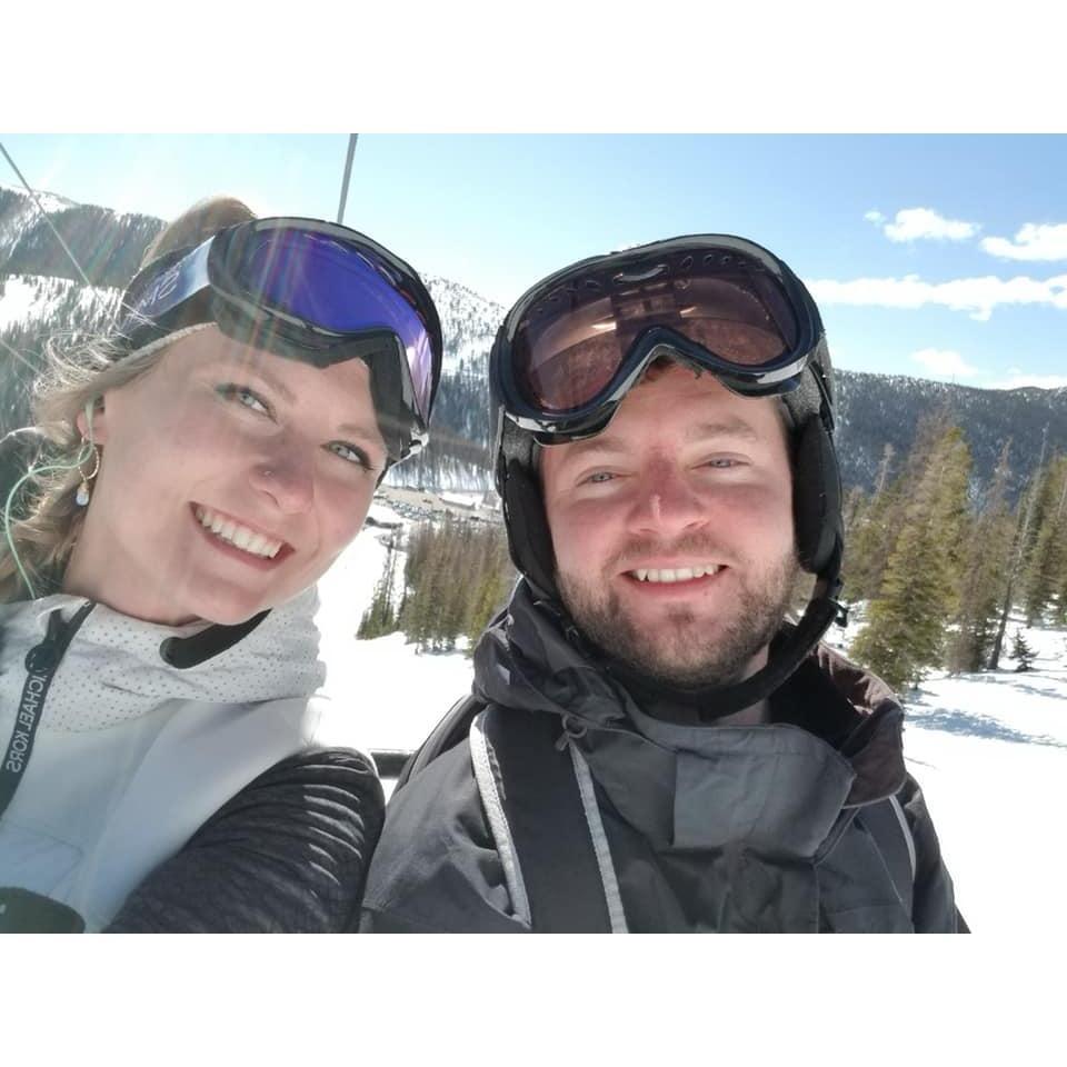 Austin and Sasha skiing!