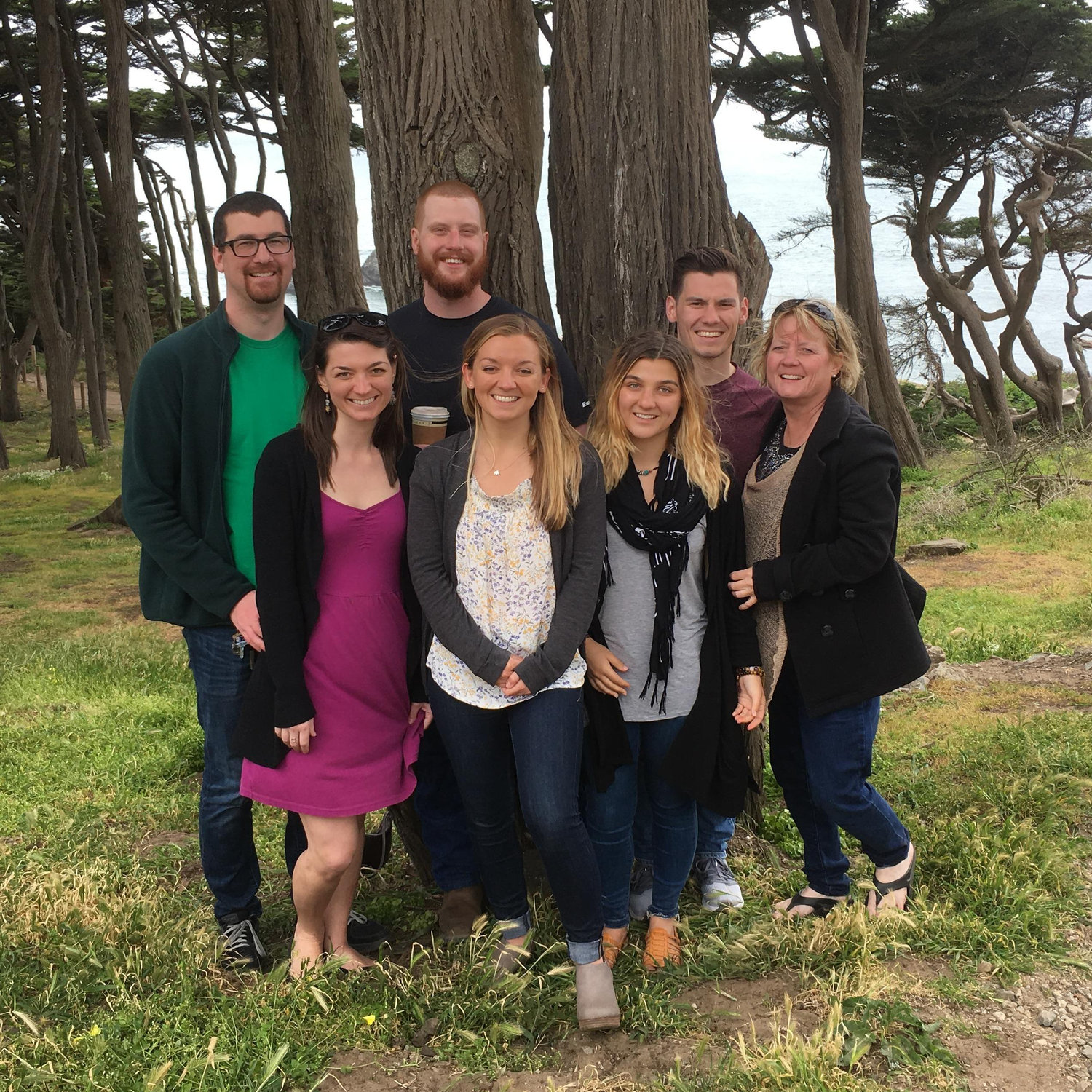 The Kraus family, plus Josh and Emily's boyfriend, Dane, on Mother's Day 2018.