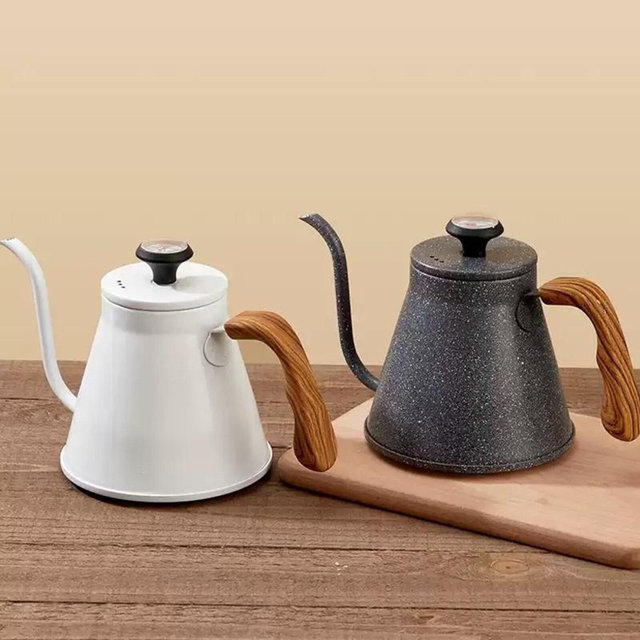 304 Stainless Steel Pour-Over Coffee Maker | Induction Cooker Kettle | Coffee Maker with Thermometer | Mother's Day Gift