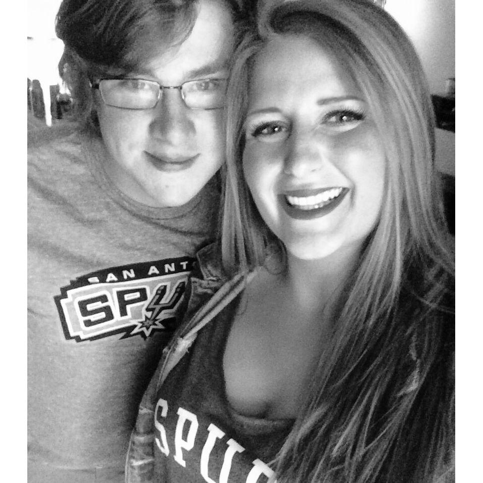 First picture taken together (going to a Spurs game for our third date)