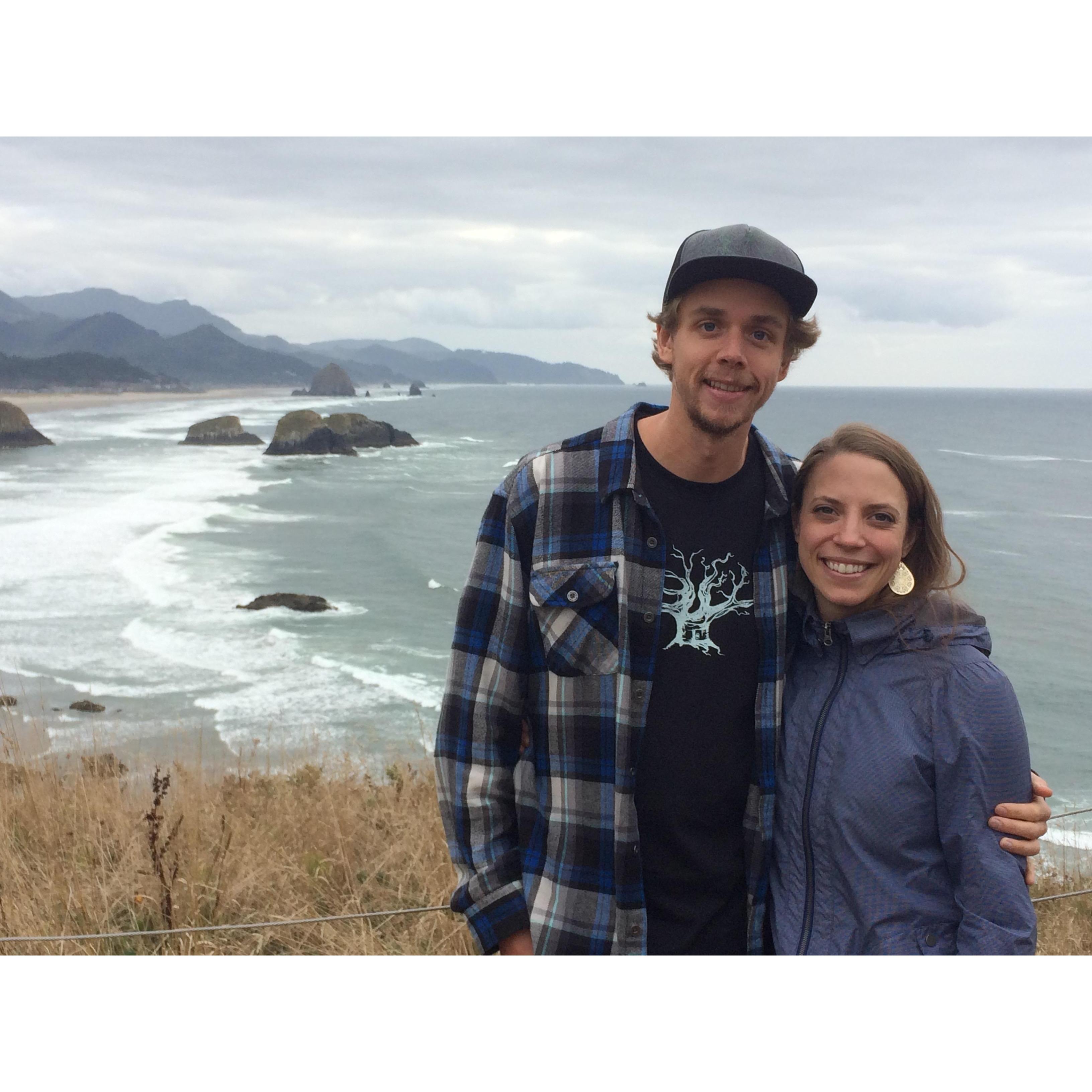 Pacific Ocean and Cannon Beach, Oregon