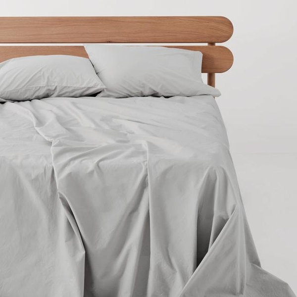 PACT Home Bone Organic Cool-Air Percale Sheet Set TW