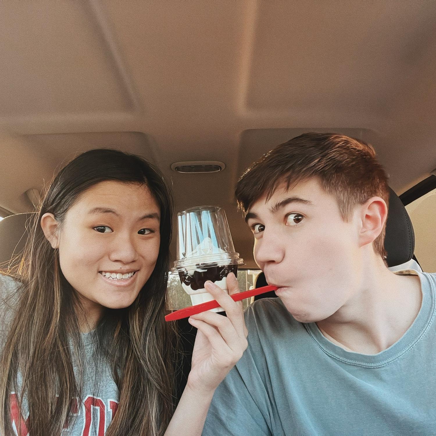 Spring 2023: This weekend was right before a major antibiotics exam, so we had to sneak away for a sweet treat during our brutal studying schedule.