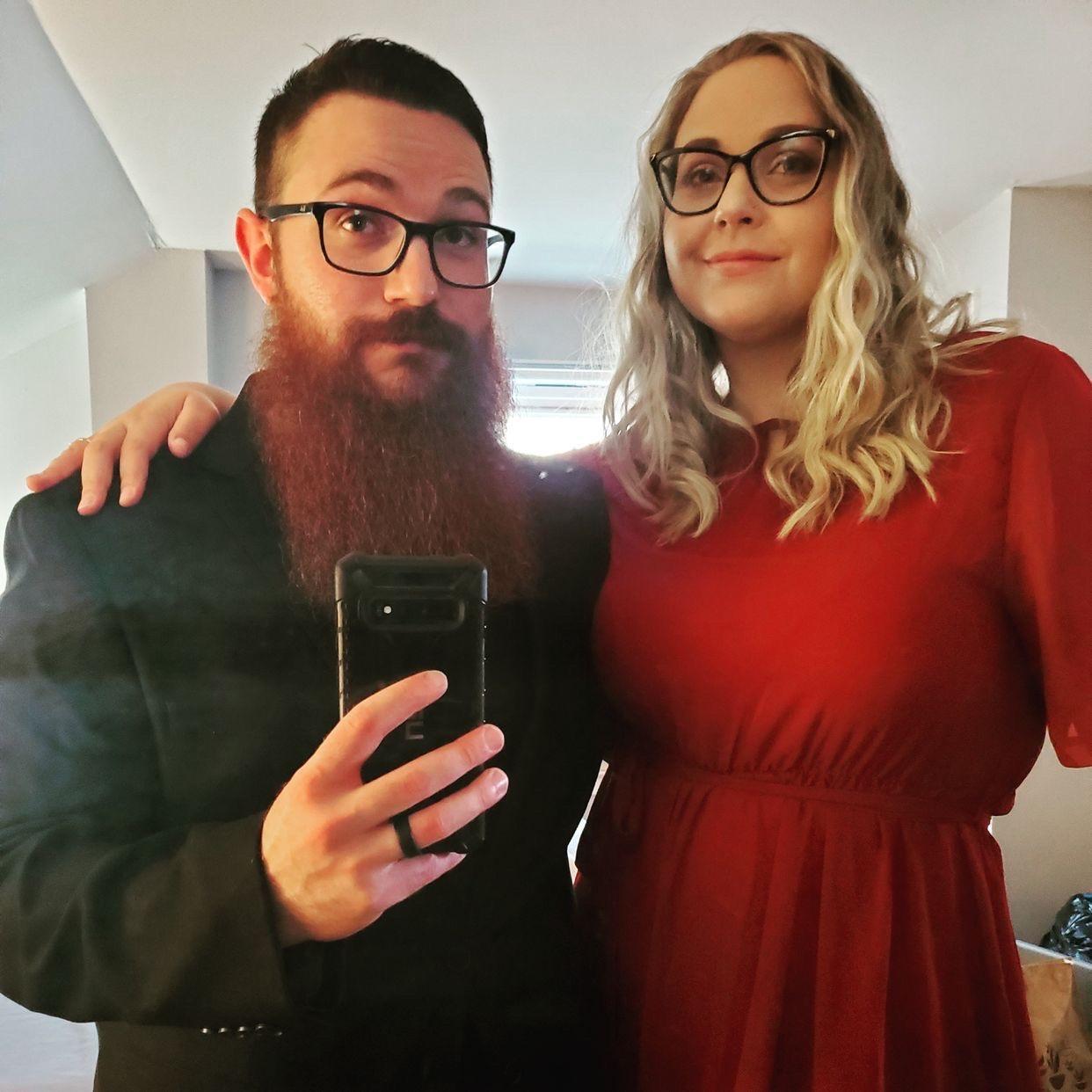 Getting ready to go out on a fancy date.