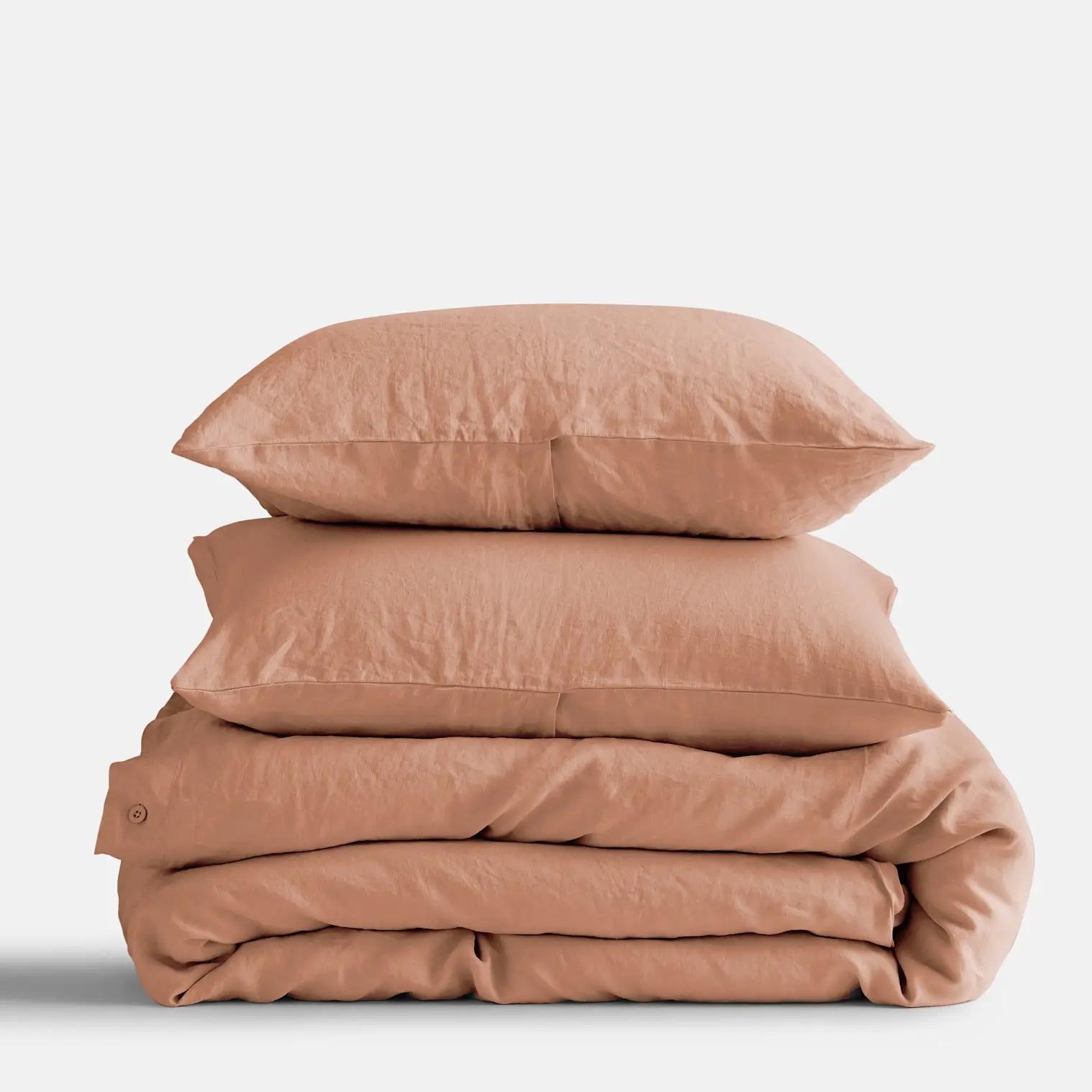 Linen Duvet Cover Set | Quince in Desert Sunset