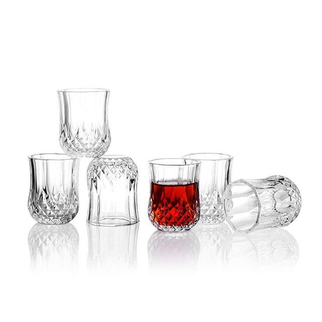 Shot Glasses, Valeways 1.75oz Mini Shot Glass Set of 6/Clear Shot Glasses/Tasting Glasses/Cordial Glasses/Sherry Glasses/Glasses Snifters/Cute Shot Glasses