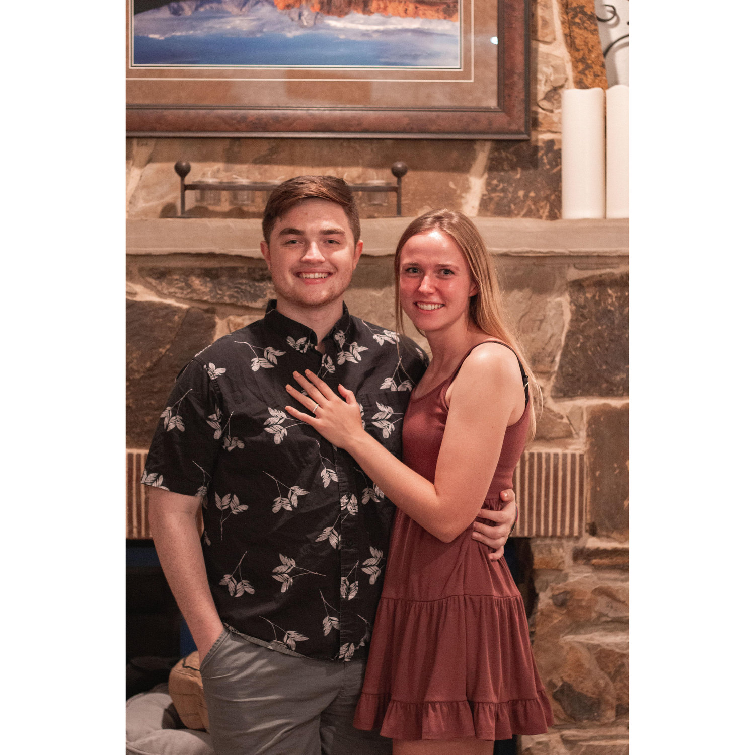 Right after we got engaged, we had a party!