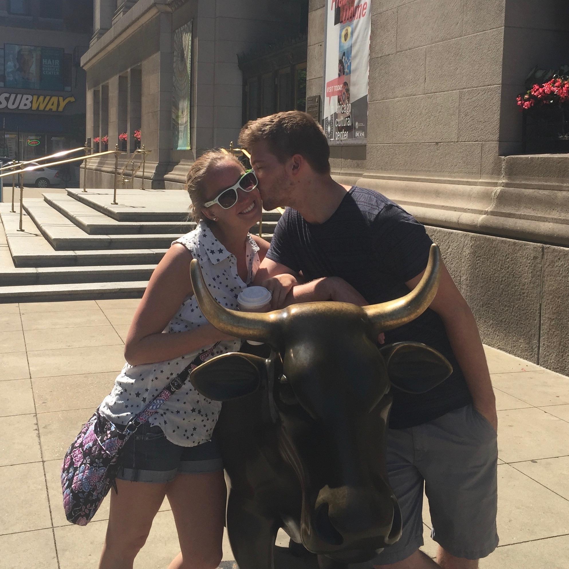 Trip to Chicago, and one of my most favorite pictures of us (2016)!