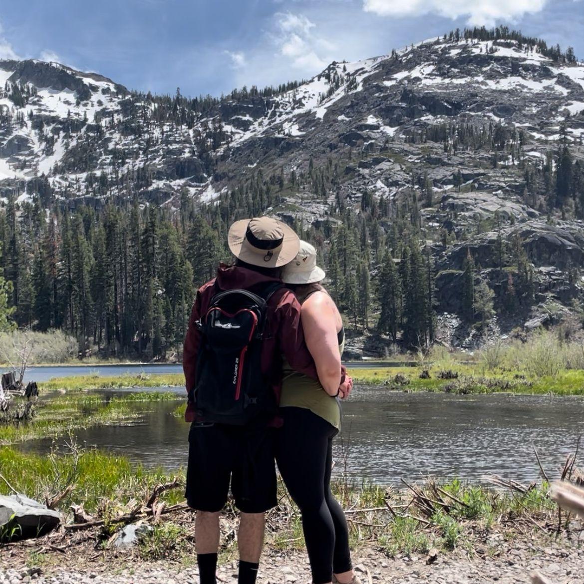 Hiking through Lake Tahoe