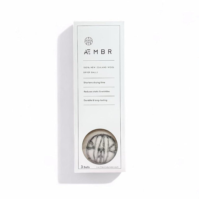 AEMBR Wool Dryer Balls - 100% RWS Certified New Zealand Wool - Finished in Nepal - Pack of 3 - Softens & Fluffs Without Harmful Chemicals