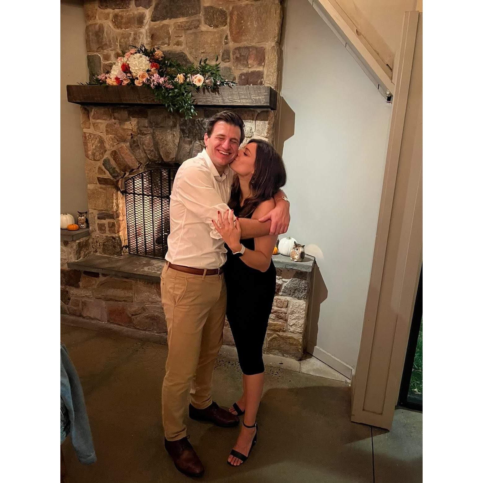 At Lisa's friend Dayna's wedding, we snagged a quick photo together.
