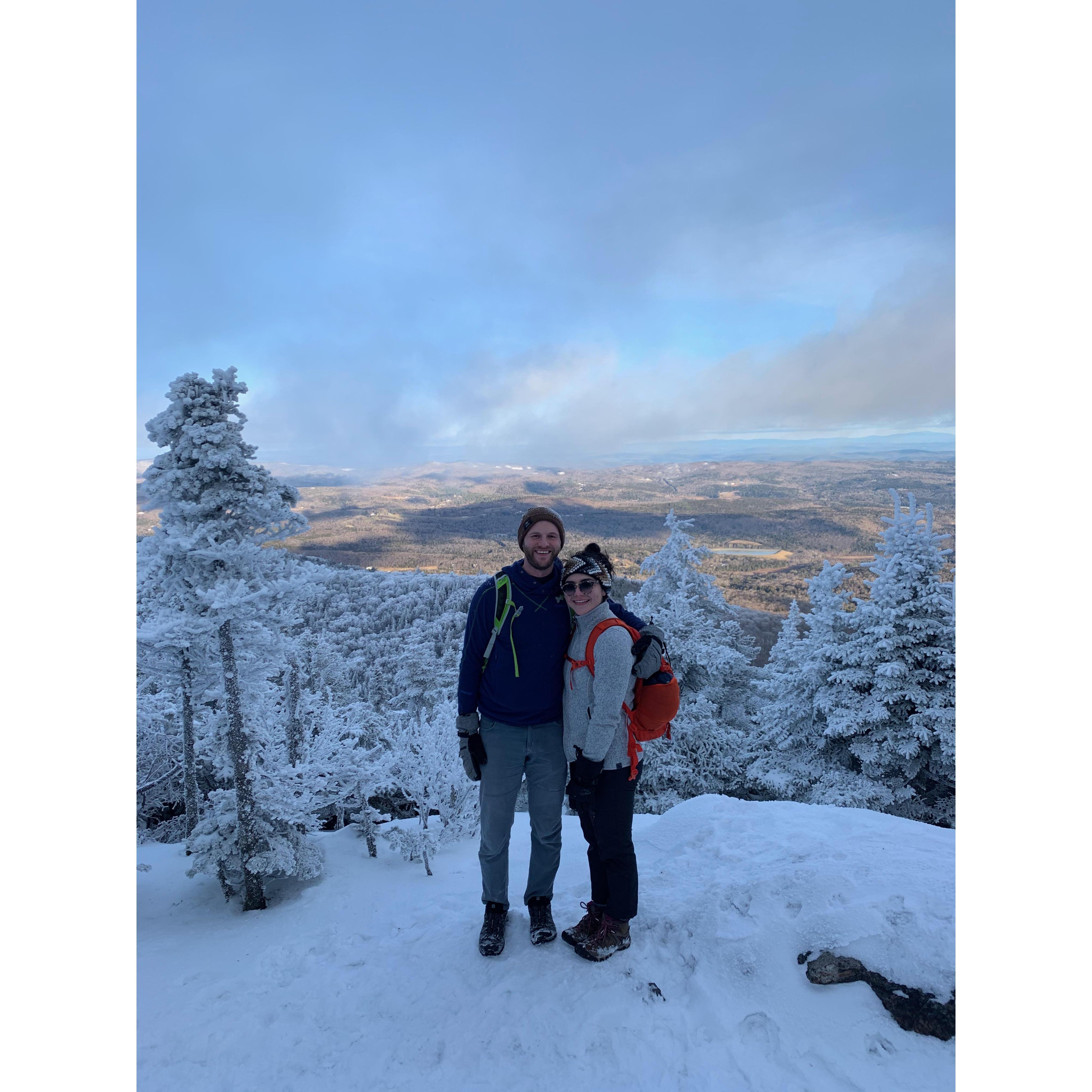 Winter hikes together