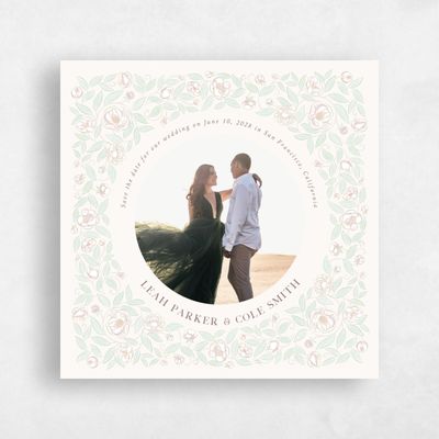 Beige Wedding Save the Date - Beatrice Photo