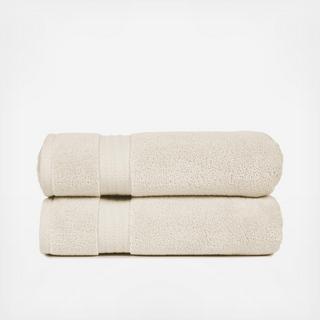 Zero Twist Bath Towel, Set of 2