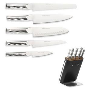 Global Ukon 6-Piece Block Knife Set