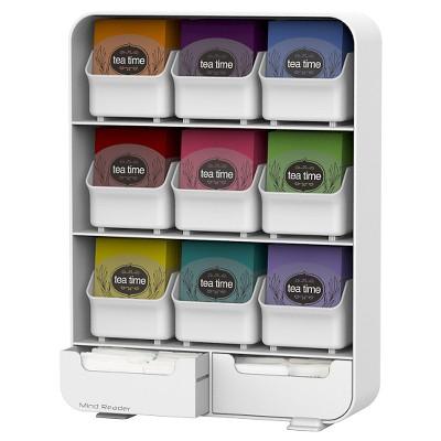 Mind Reader Baggy Tea Bag And Accessory Holder - White