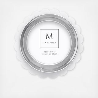 Welcome Home Acrylic Scallop Round Frame