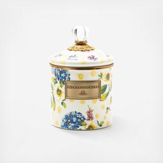 Wildflowers Enamel Small Canister