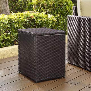Palm Harbor Outdoor Wicker Rectangular Side Table