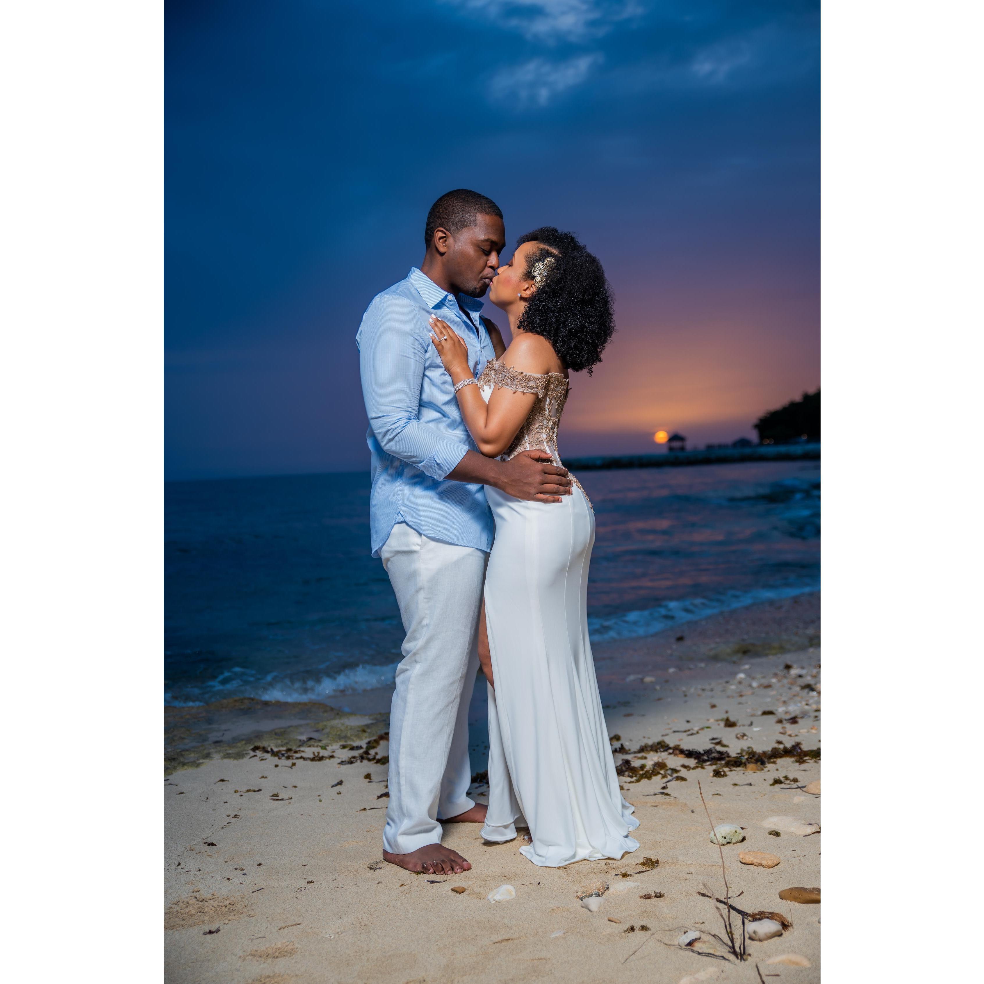 Sunrise beach photoshoot in Jamaica