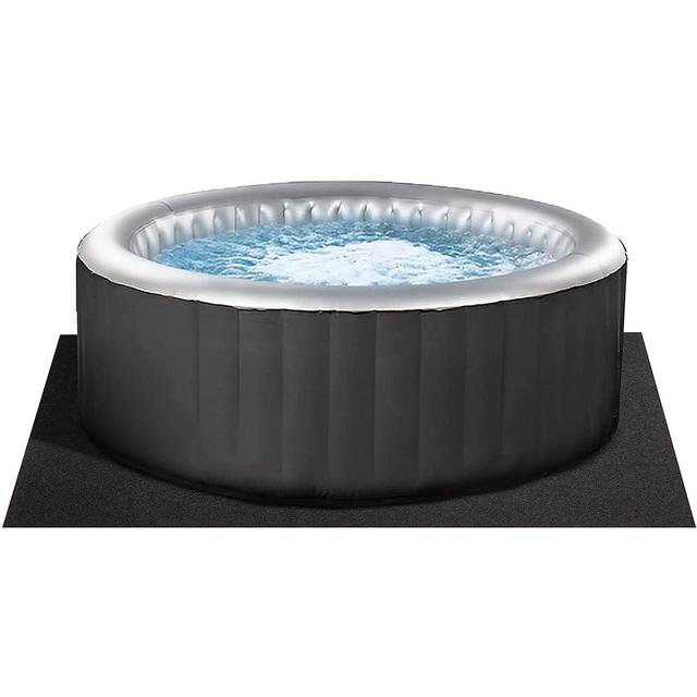 Hot Tub Mat - 74 x 72 Hot Tub Pad for Indoor and Outdoor Inflatable Hot Tub, Hot Tub Rug, Portable Hot Tub, Pool Mat & Inflatable Hot Tub Accessories for Adults, Mat for Bathtub