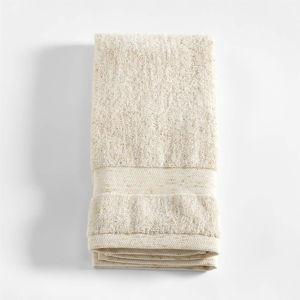 Organic Turkish Cotton White Bath Towel + Reviews | Crate & Barrel