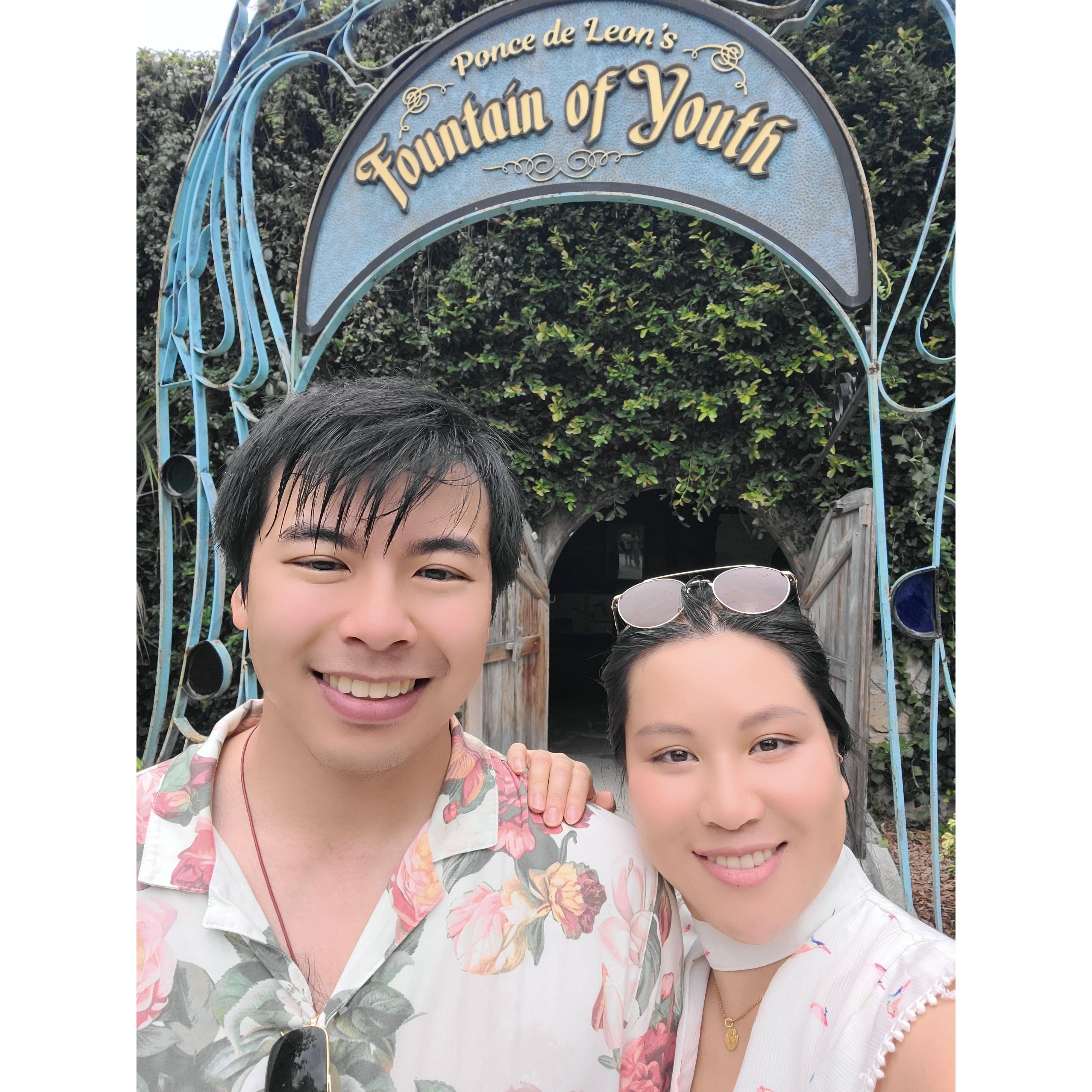 We said "I love you" at the place where our Love can stay youthful forever.