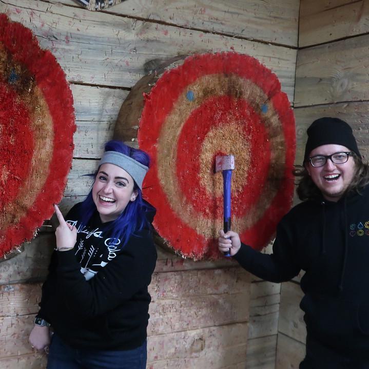 1.16.22 - Another Snow Trip, but a first time Axe Throwing experience!