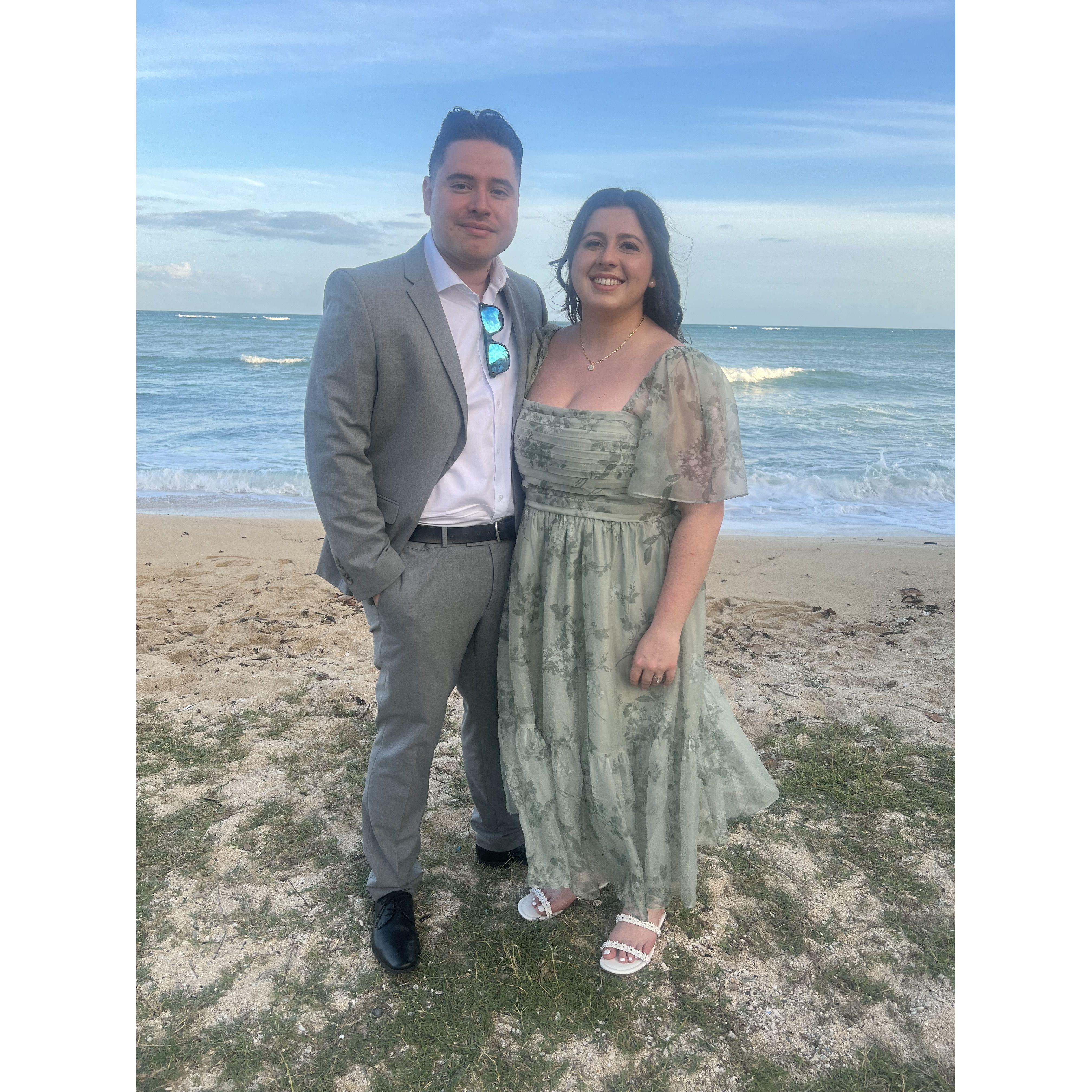 In Hawaii at our friends wedding in June 2024.
