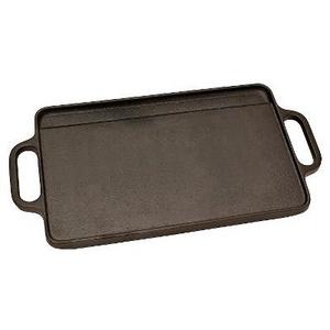 Victoria Rectangular Reversible Cast Iron Griddle Grill - 12.5" x 7.5"