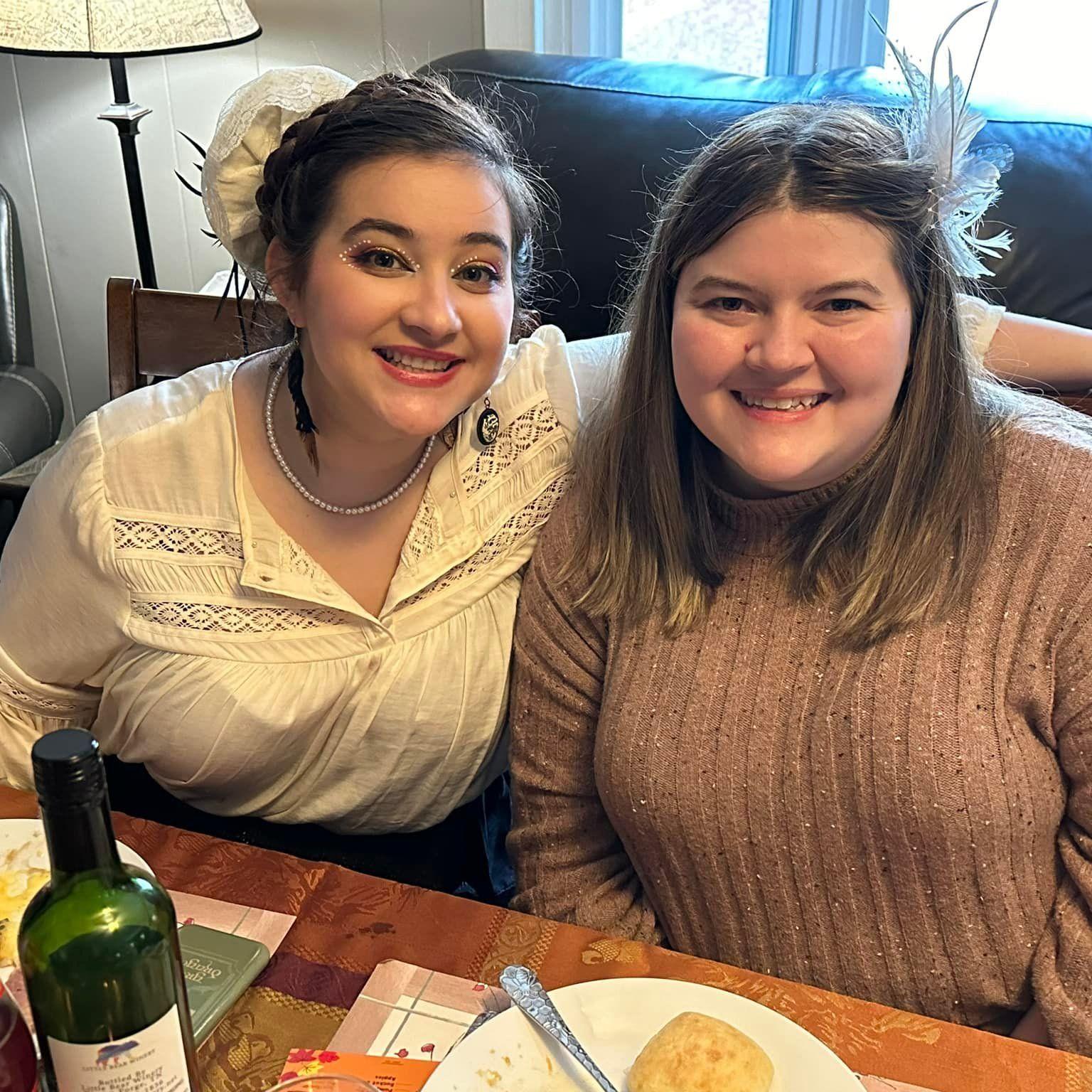 Kaitlyn and Sabrina, Thanksgiving 2023