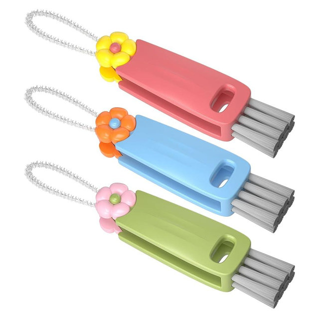 3 in 1 Cup Lid Gap Cleaning Brush Set, Multifunctional Bottle Cleaning Brush, Cup Lid Gap Cleaner, Home Kitchen Crevice Cleaning Brush Tools (Multicolor)