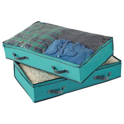 Studio 3B™ Underbed Storage Bags in Peacoat (Set of 2)
