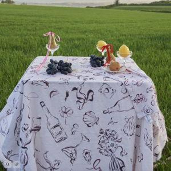 Dinner Party Linen Tablecloth