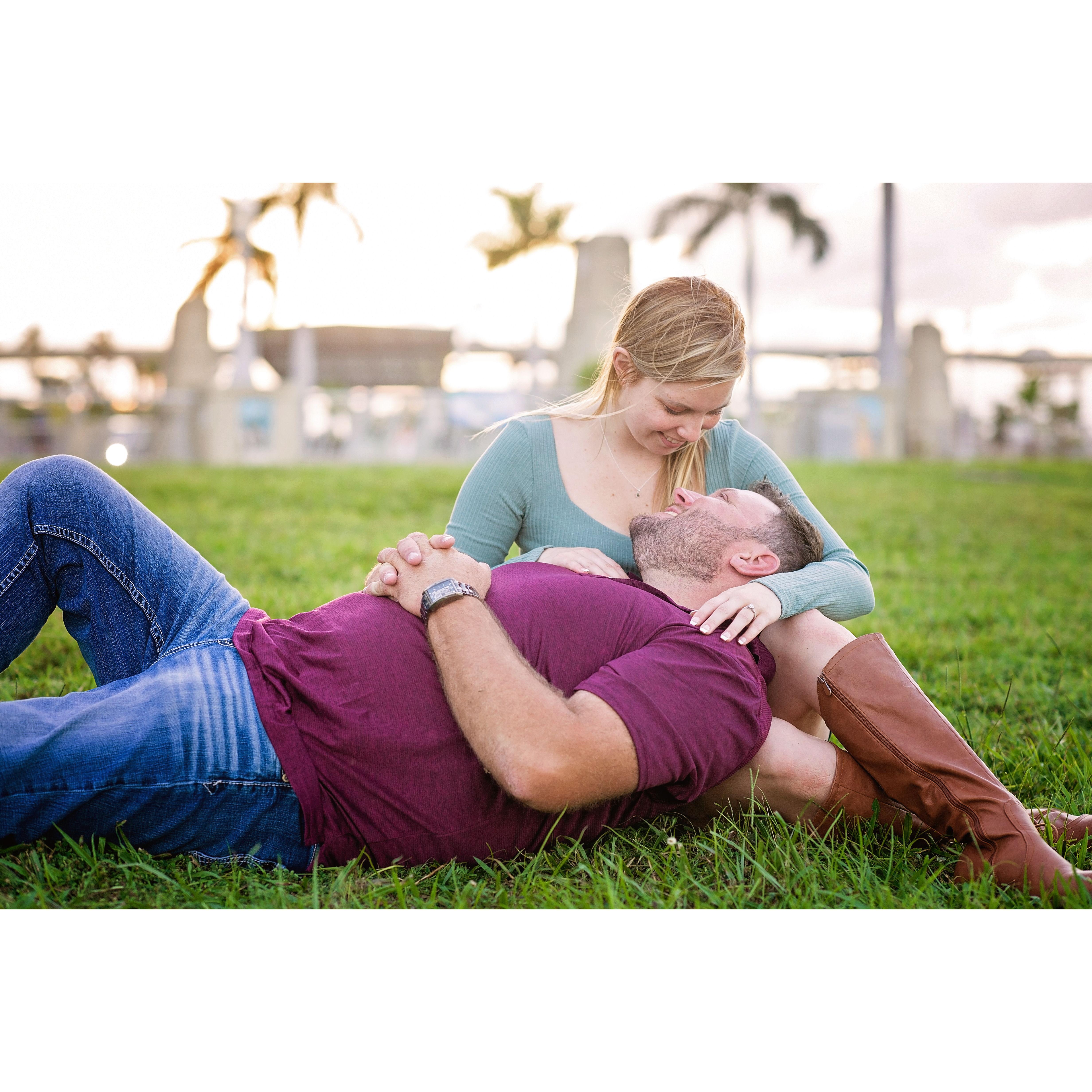 Who says you can't take a rest in the middle of a photo shoot?