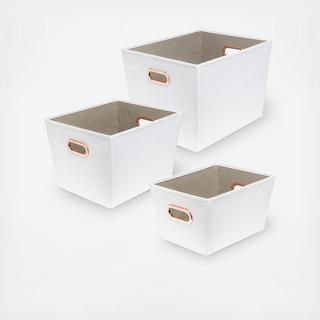 3-Piece Storage Bin Set