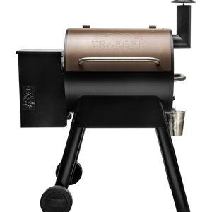 Traeger Grills Pro 22 Wood Pellet Grill & Smoker, Electric Pellet Smoker Grill Combo, 6-in-1 BBQ Versatility, 572 sq. in. Grilling Capacity, Meat Probe, 450 Degree Max Temperature, 18LB Hopper, Bronze