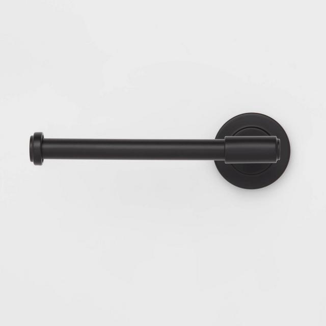 Clean Toilet Paper Holder Black - Threshold™