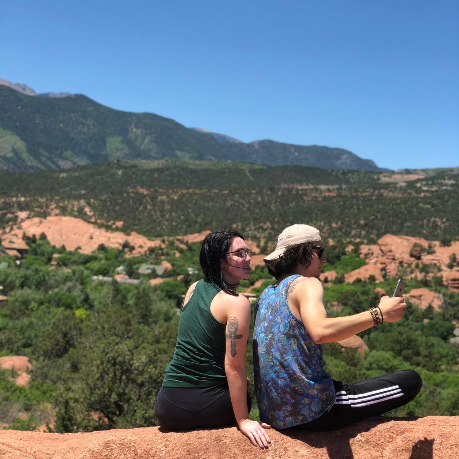Hiking trail in Colorado Springs. In 2018.