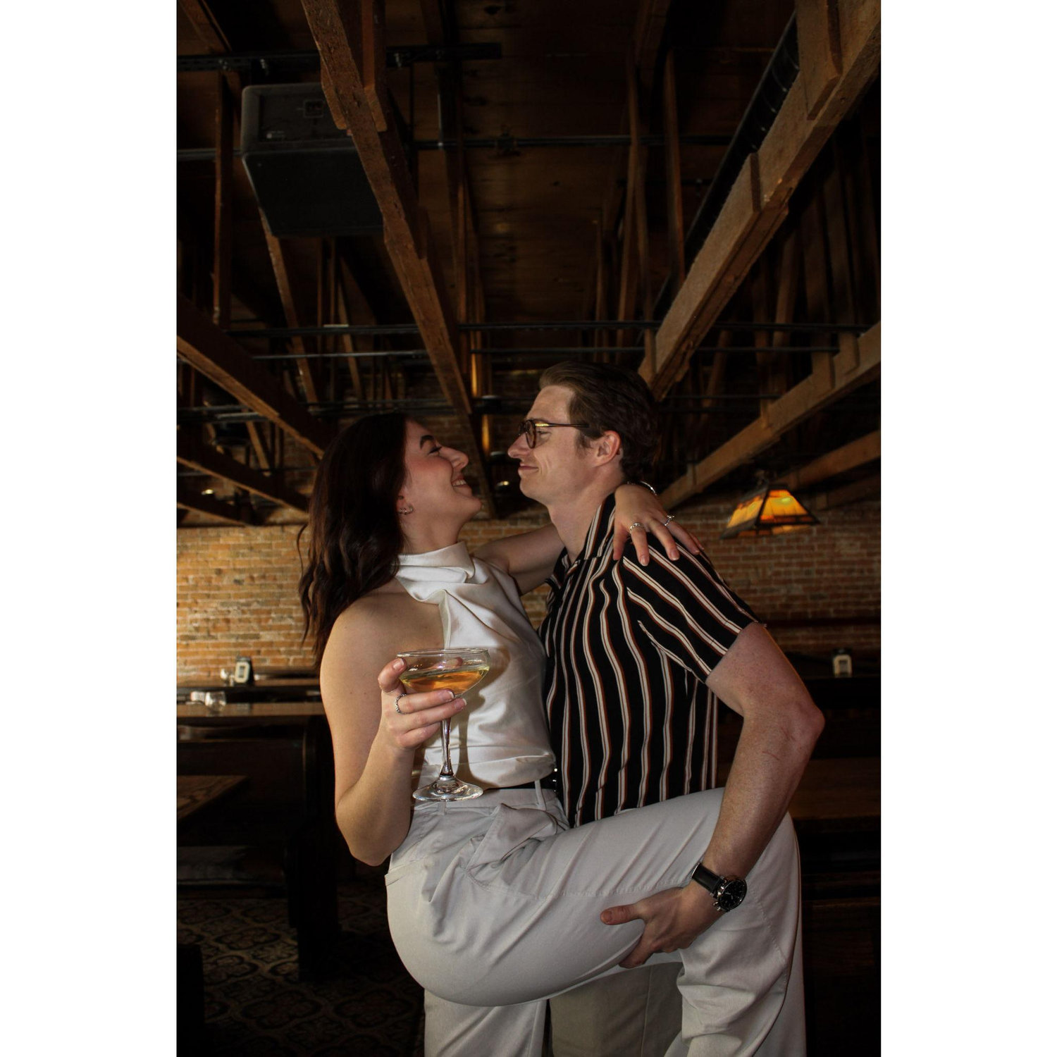 A photo to celebrate our love, one year out from our wedding date! April 3rd, 2025