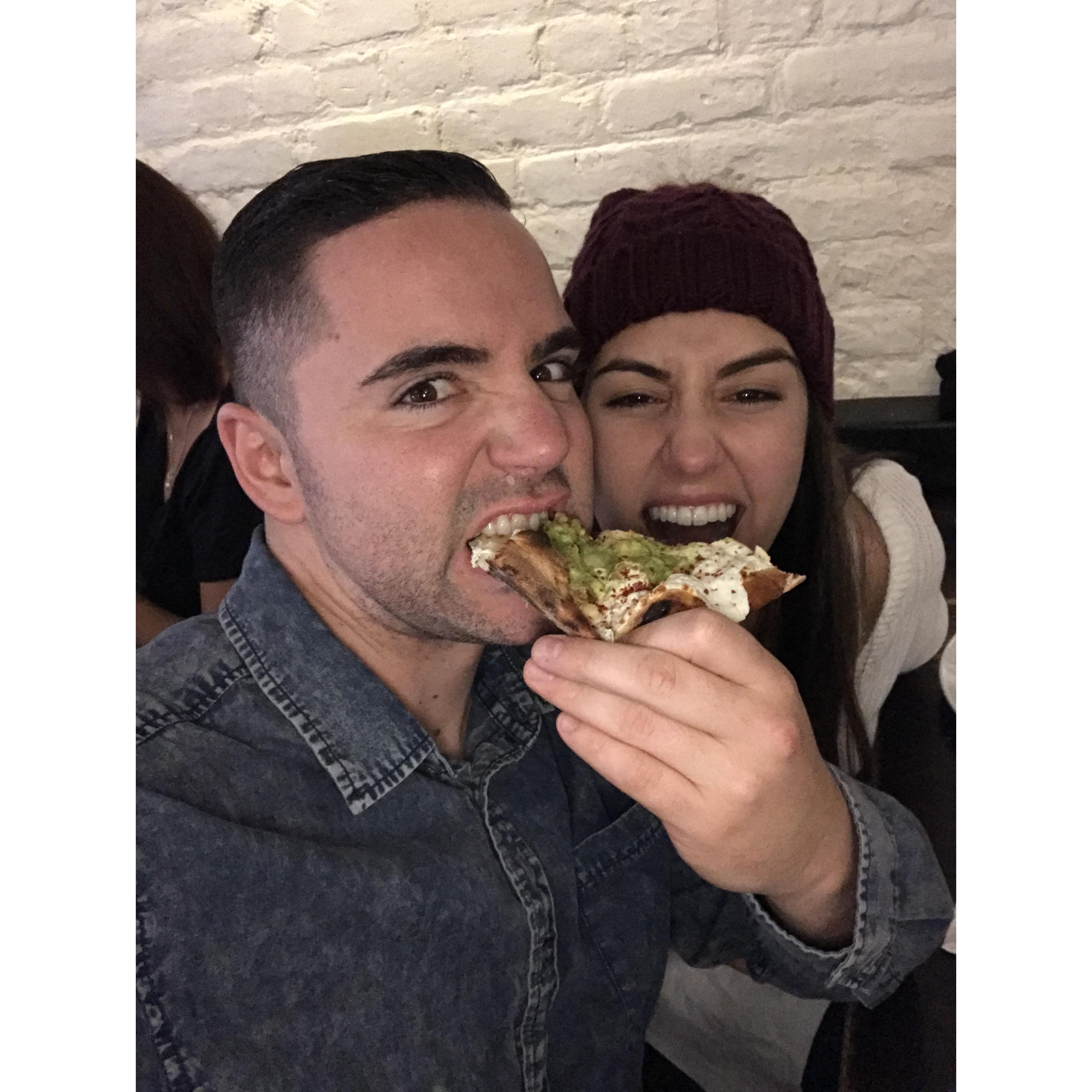 New York pizza (Same as California pizza)
