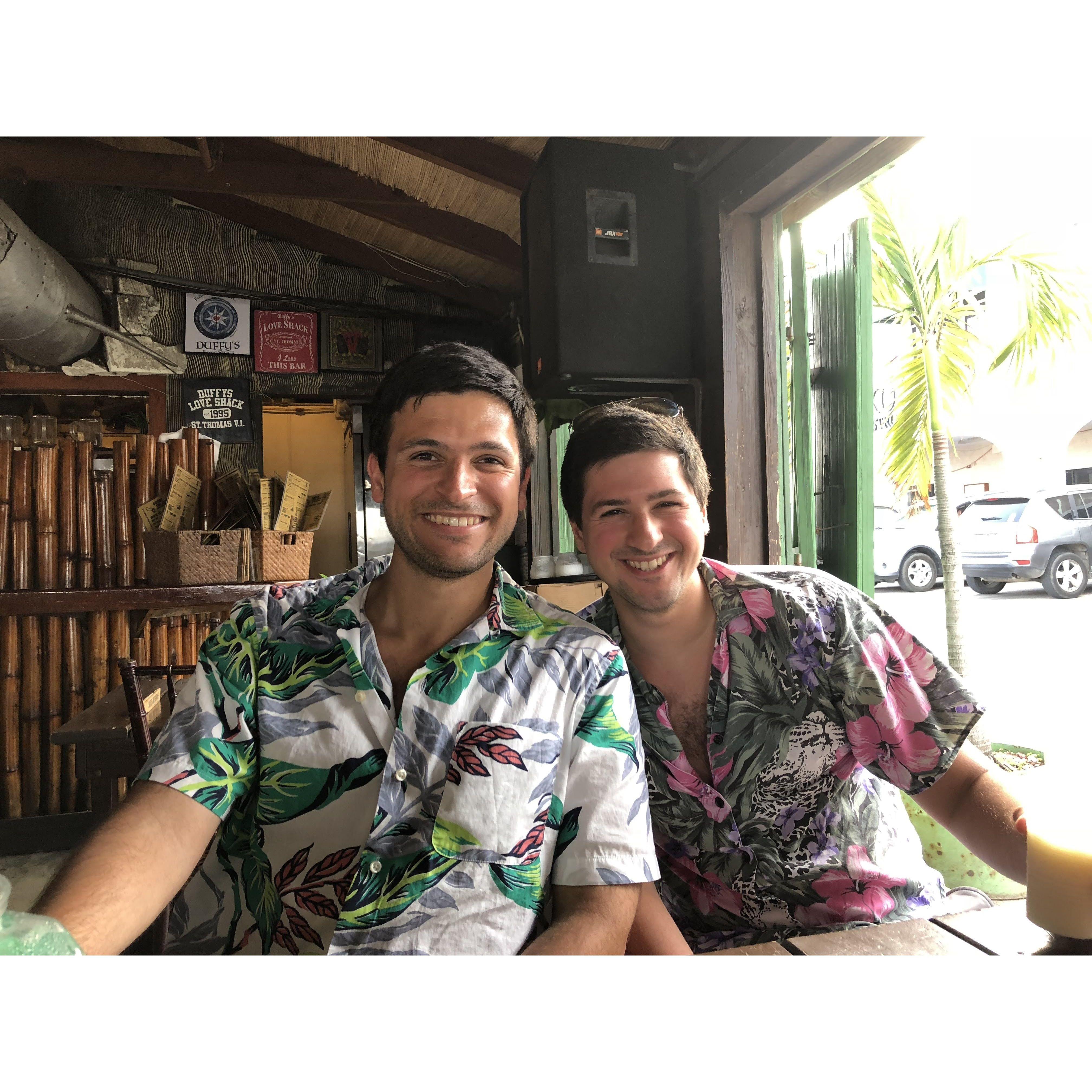 Tyler and I in Saint Thomas