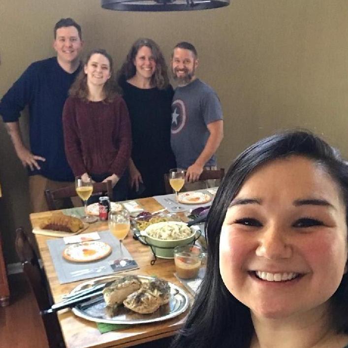 November 2020 - celebrating Thanksgiving with some of Donna's family.
