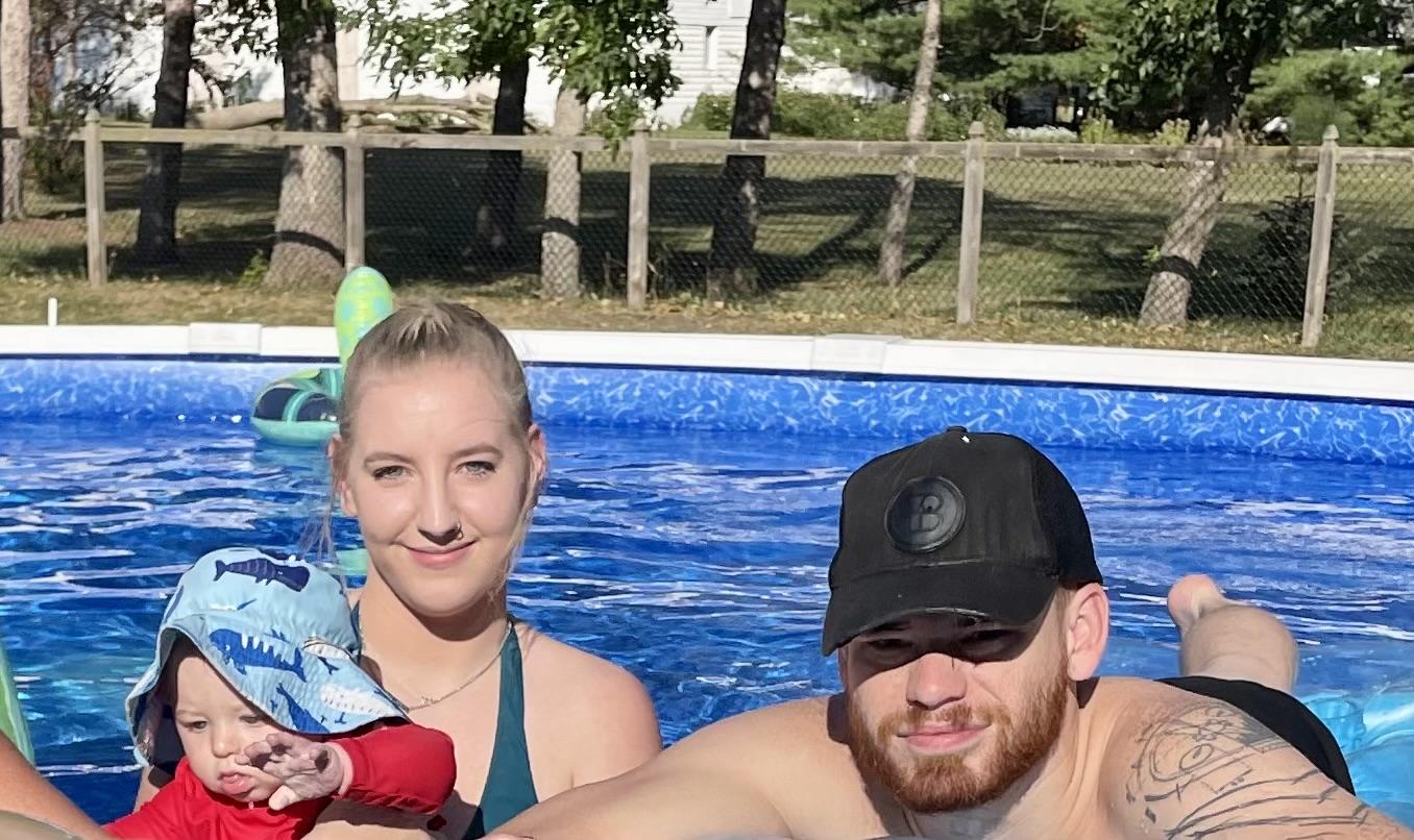 Family pool time