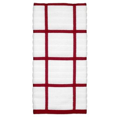 All-Clad Plaid Kitchen Towel in Cornflower