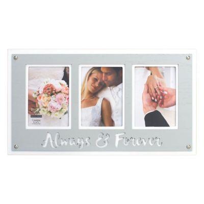 Malden® 3-Photo 5-Inch x 7-Inch Always and Forever Wedding Frame