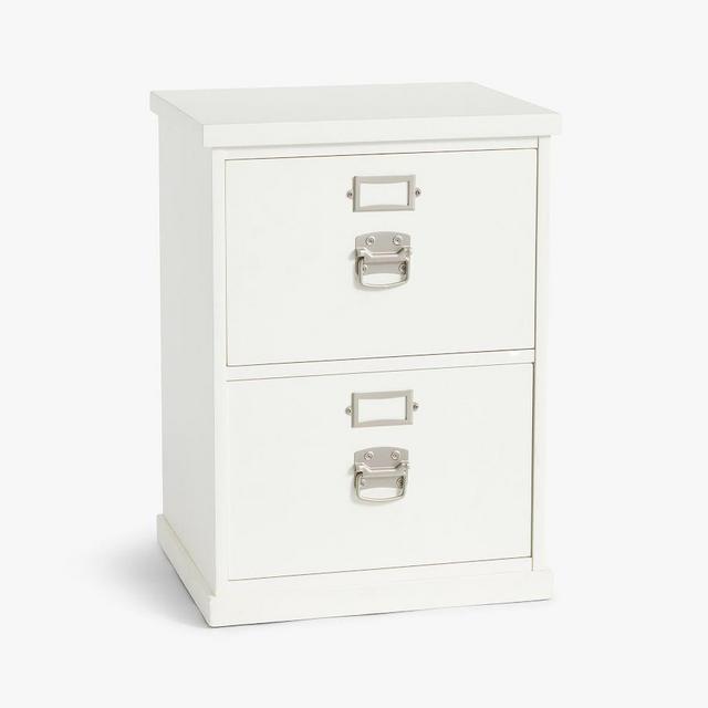 Bedford 2-Drawer File Cabinet, Antique White