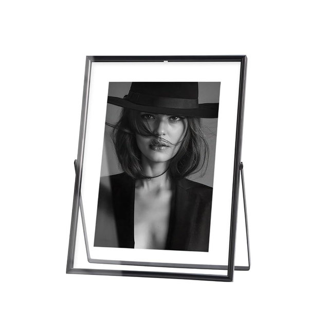 IZIDDO Black Floating Frame(Frame 5x7), Metal Picture Frames,For Picture 4x6,3.5x5, 2x3 Wall Mount or Tabletop Shelf Photo Frames,Giving For Festival,Wedding, Home or Office Decor,Vertical